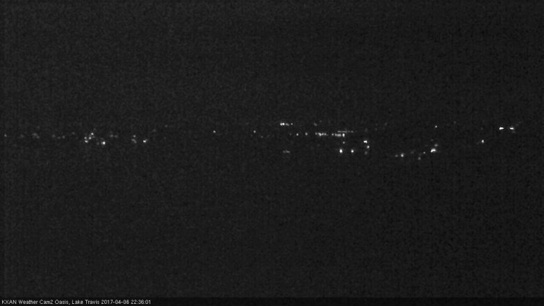 Lake Travis webcam, April 6, 2017 9:35 PM CT