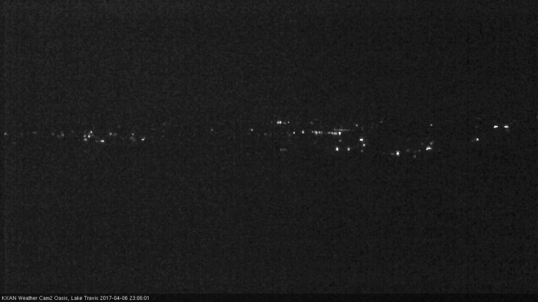 Lake Travis webcam, April 6, 2017 10:05 PM CT