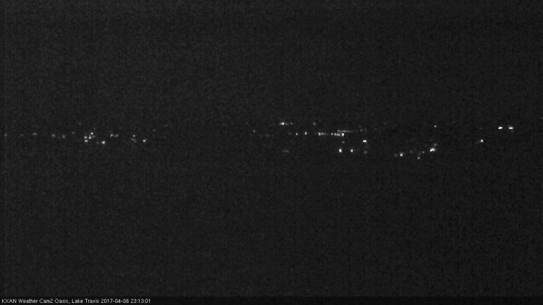 Lake Travis webcam, April 6, 2017 10:15 PM CT