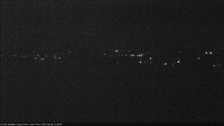 Lake Travis webcam, April 6, 2017 10:40 PM CT
