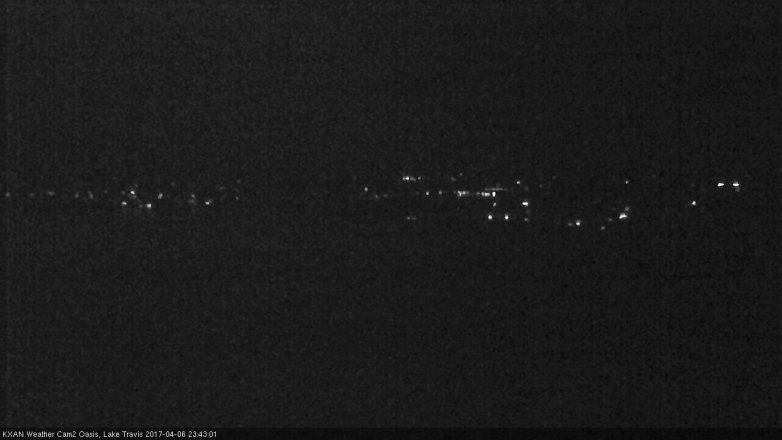 Lake Travis webcam, April 6, 2017 10:50 PM CT
