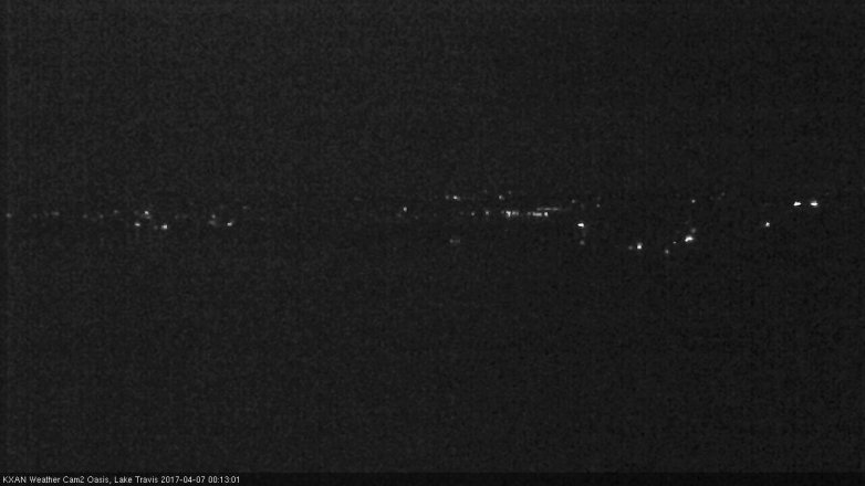 Lake Travis webcam, April 6, 2017 11:35 PM CT