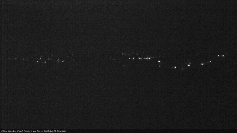 Lake Travis webcam, April 6, 2017 11:45 PM CT