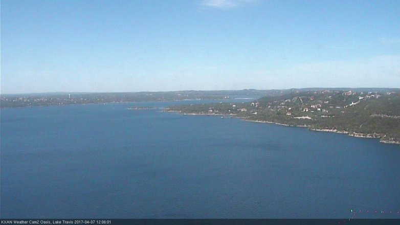 Lake Travis webcam, April 7, 2017 11:15 AM CT