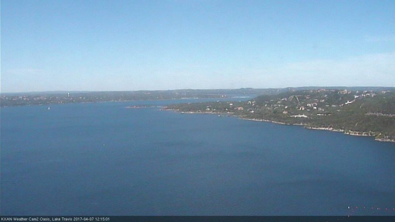 Lake Travis webcam, April 7, 2017 11:20 AM CT