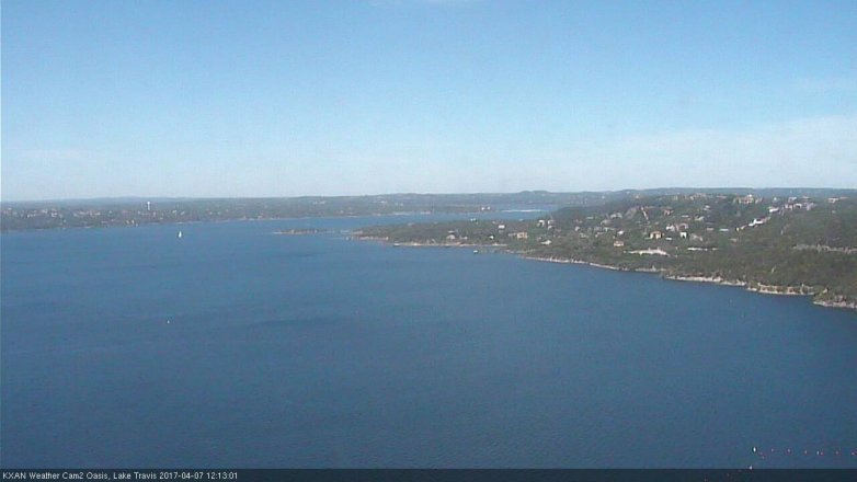 Lake Travis webcam, April 7, 2017 11:30 AM CT