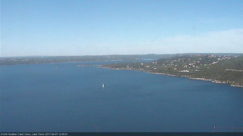 Lake Travis webcam, April 7, 2017 11:55 AM CT