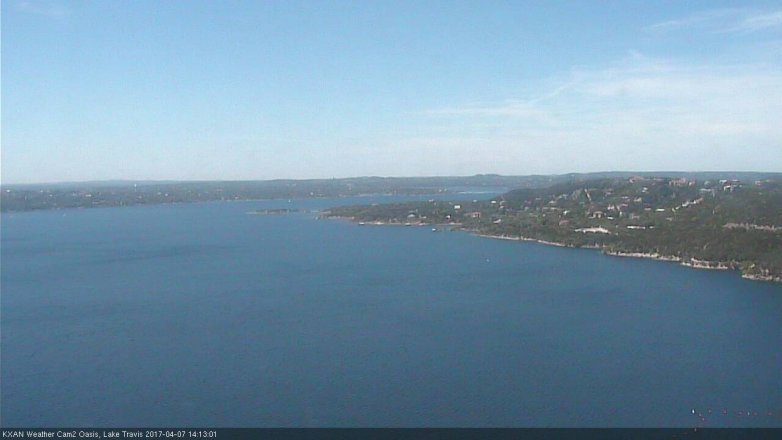 Lake Travis webcam, April 7, 2017 1:25 PM CT