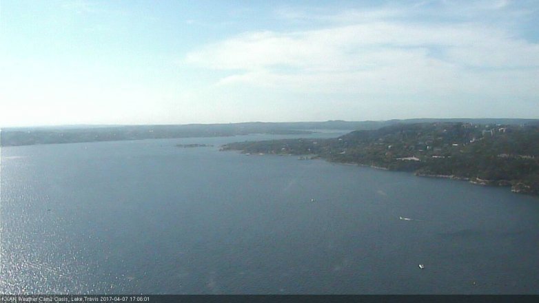 Lake Travis webcam, April 7, 2017 4:15 PM CT
