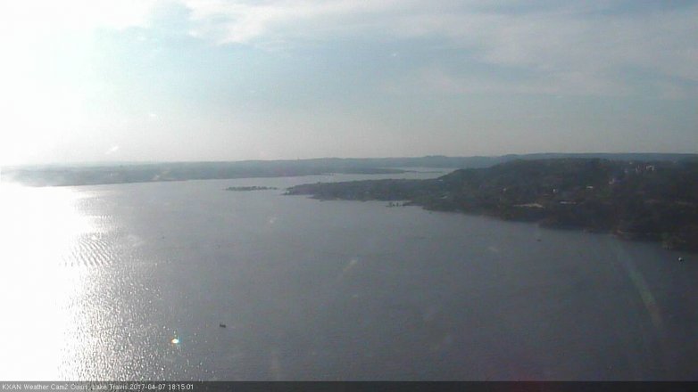 Lake Travis webcam, April 7, 2017 5:35 PM CT