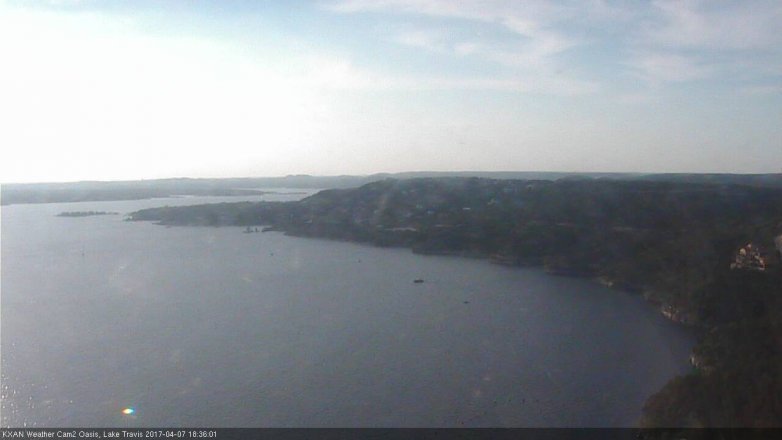 Lake Travis webcam, April 7, 2017 6:00 PM CT
