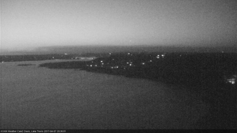 Lake Travis webcam, April 7, 2017 7:50 PM CT