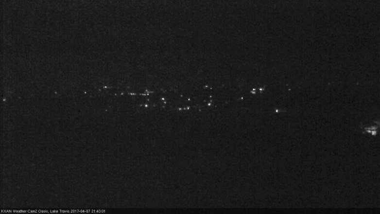 Lake Travis webcam, April 7, 2017 8:45 PM CT