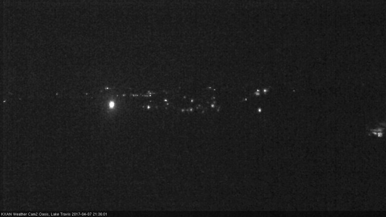 Lake Travis webcam, April 7, 2017 8:55 PM CT