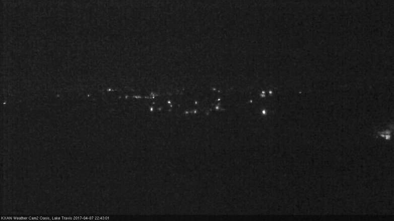 Lake Travis webcam, April 7, 2017 9:40 PM CT