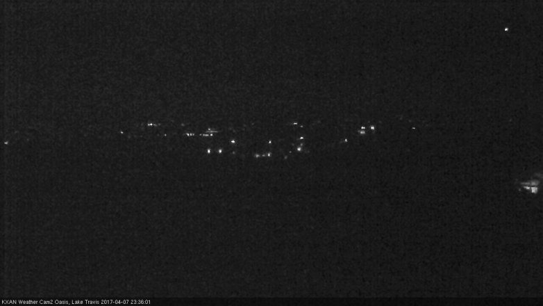 Lake Travis webcam, April 7, 2017 10:35 PM CT