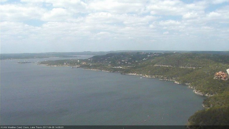 Lake Travis webcam, April 8, 2017 1:05 PM CT