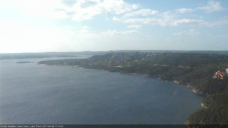 Lake Travis webcam, April 8, 2017 4:20 PM CT