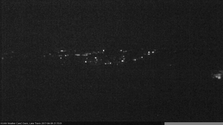 Lake Travis webcam, April 8, 2017 8:20 PM CT