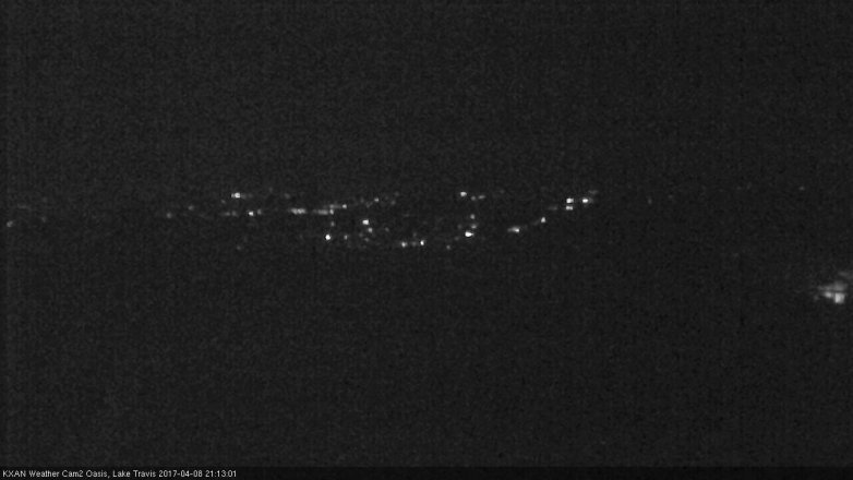 Lake Travis webcam, April 8, 2017 8:35 PM CT