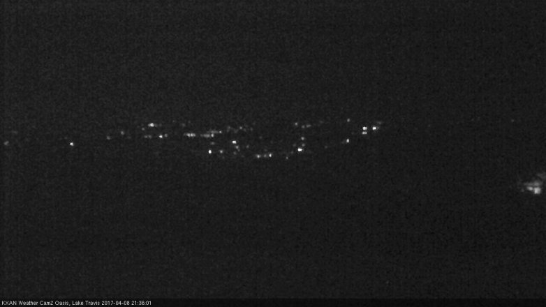 Lake Travis webcam, April 8, 2017 8:40 PM CT
