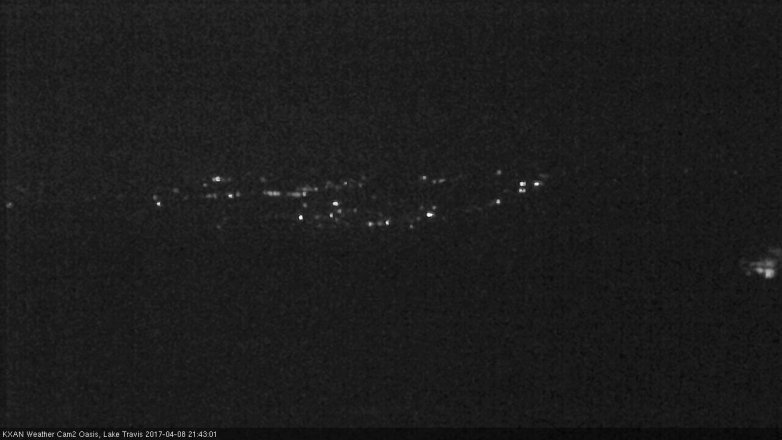 Lake Travis webcam, April 8, 2017 8:55 PM CT