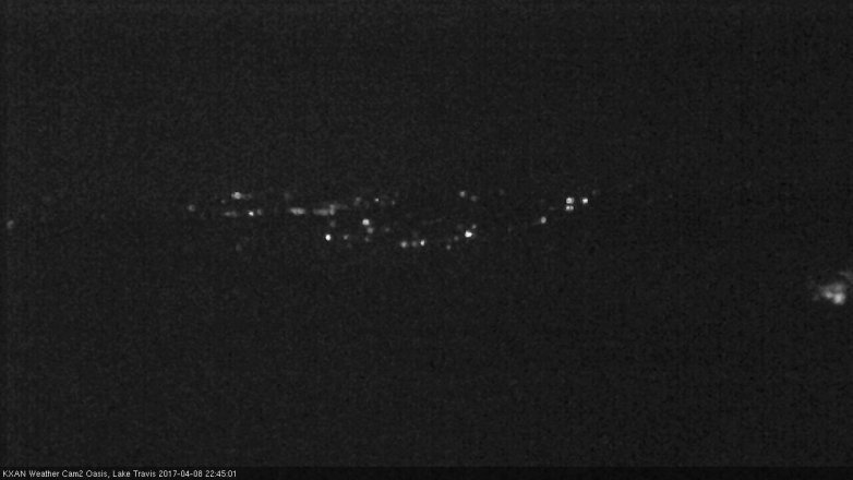 Lake Travis webcam, April 8, 2017 10:10 PM CT