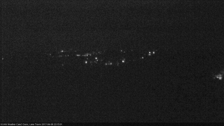 Lake Travis webcam, April 8, 2017 10:25 PM CT