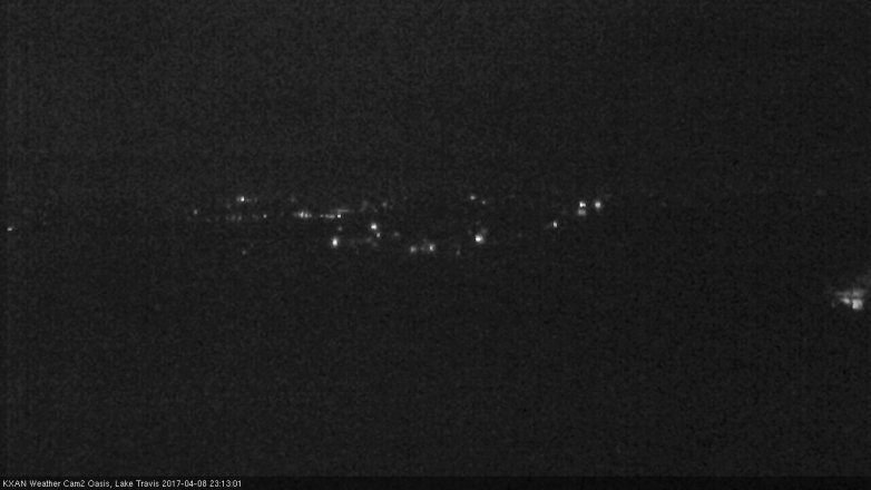 Lake Travis webcam, April 8, 2017 10:35 PM CT