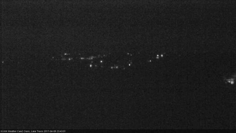 Lake Travis webcam, April 8, 2017 10:40 PM CT
