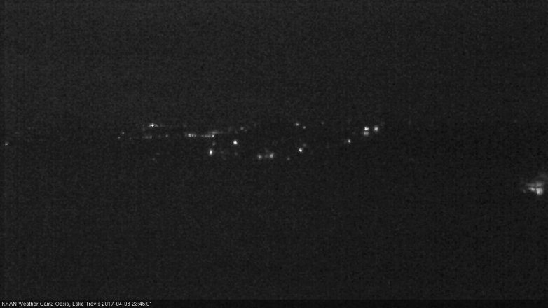Lake Travis webcam, April 8, 2017 10:45 PM CT