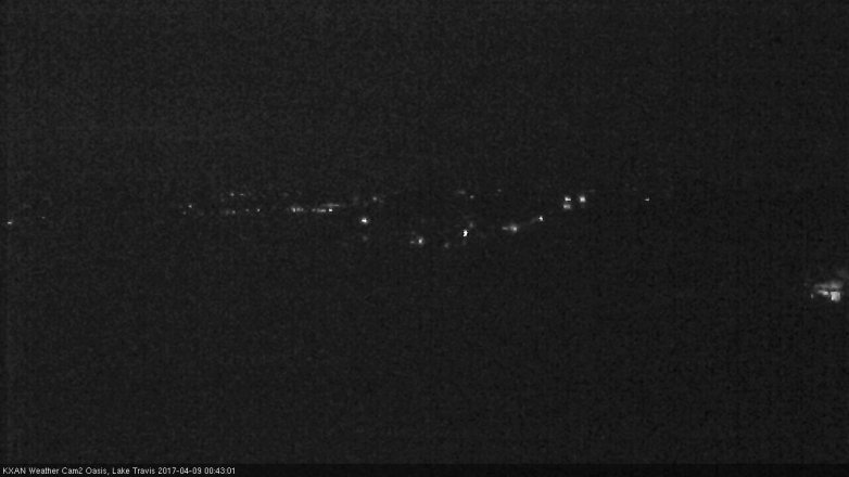 Lake Travis webcam, April 8, 2017 11:55 PM CT