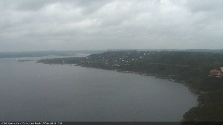 Lake Travis webcam, April 9, 2017 10:25 AM CT