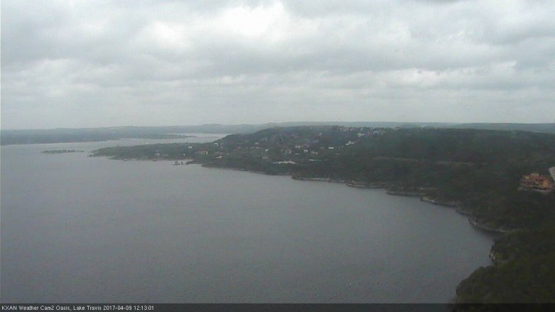 Lake Travis webcam, April 9, 2017 11:20 AM CT