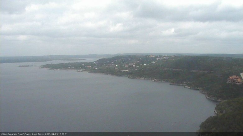Lake Travis webcam, April 9, 2017 11:50 AM CT