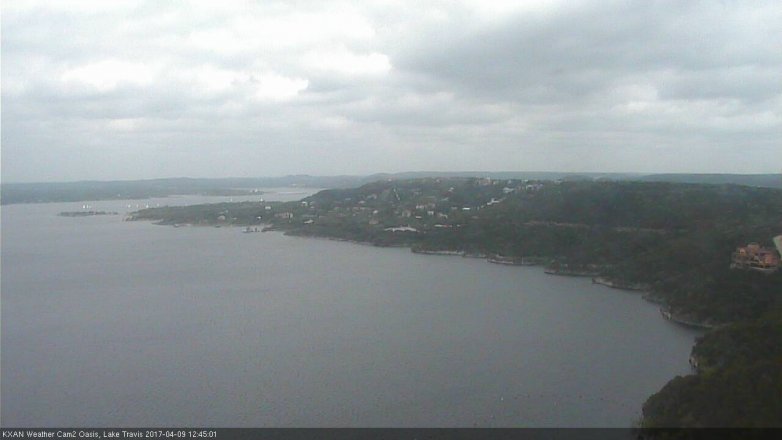 Lake Travis webcam, April 9, 2017 11:55 AM CT
