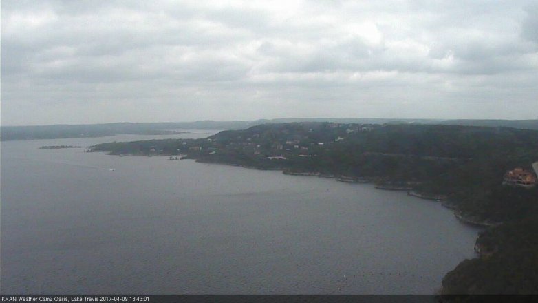 Lake Travis webcam, April 9, 2017 12:40 PM CT