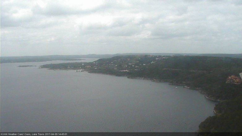 Lake Travis webcam, April 9, 2017 1:50 PM CT