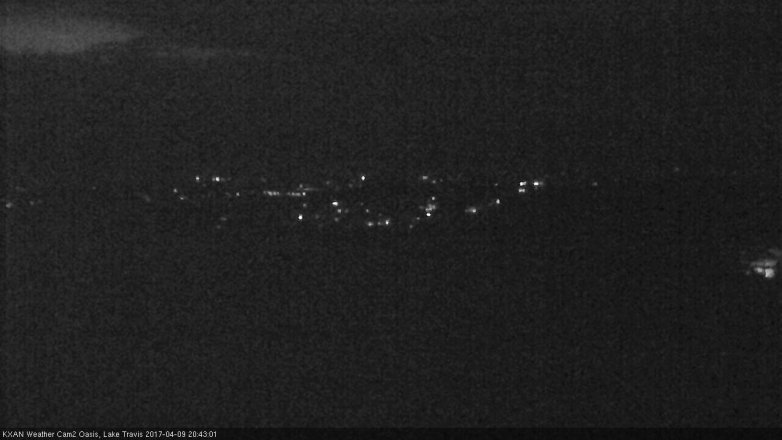 Lake Travis webcam, April 9, 2017 7:40 PM CT