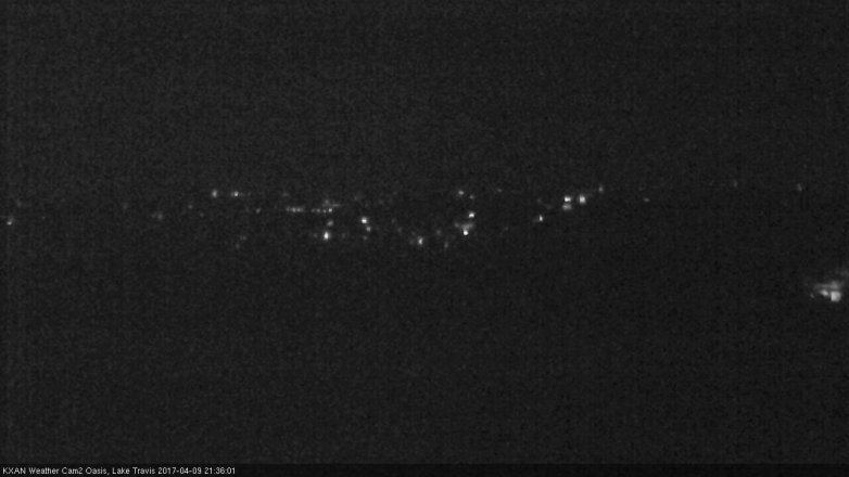 Lake Travis webcam, April 9, 2017 8:35 PM CT