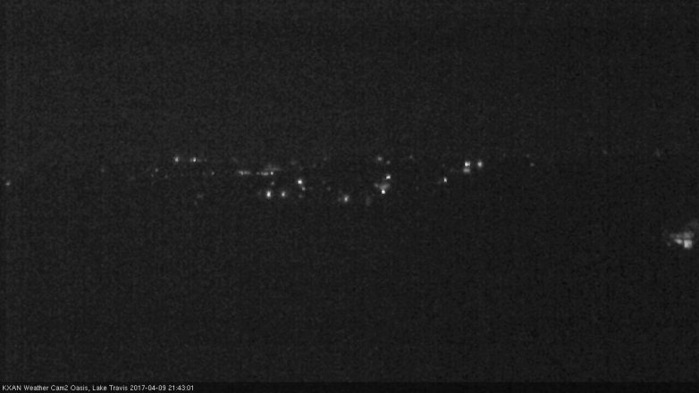 Lake Travis webcam, April 9, 2017 8:40 PM CT