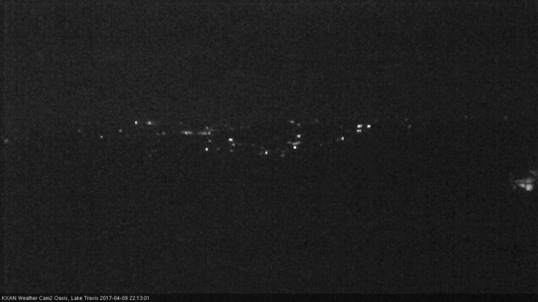 Lake Travis webcam, April 9, 2017 9:10 PM CT