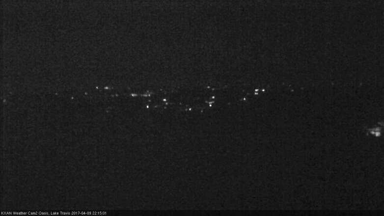 Lake Travis webcam, April 9, 2017 9:35 PM CT