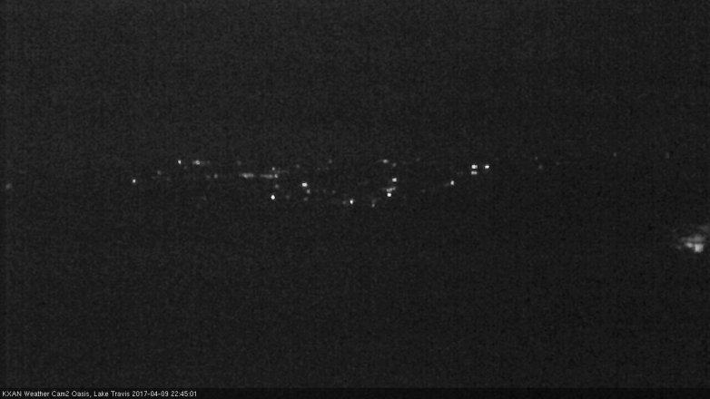 Lake Travis webcam, April 9, 2017 10:05 PM CT