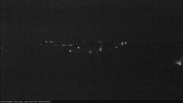 Lake Travis webcam, April 9, 2017 10:45 PM CT