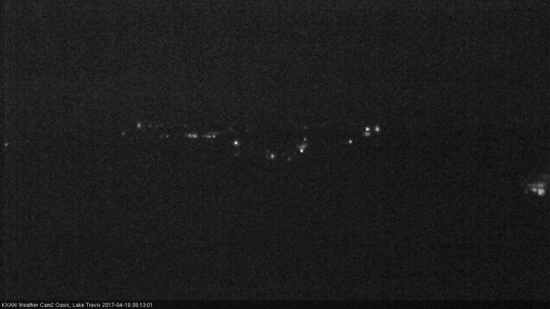 Lake Travis webcam, April 9, 2017 11:20 PM CT