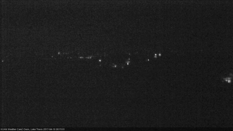 Lake Travis webcam, April 9, 2017 11:25 PM CT