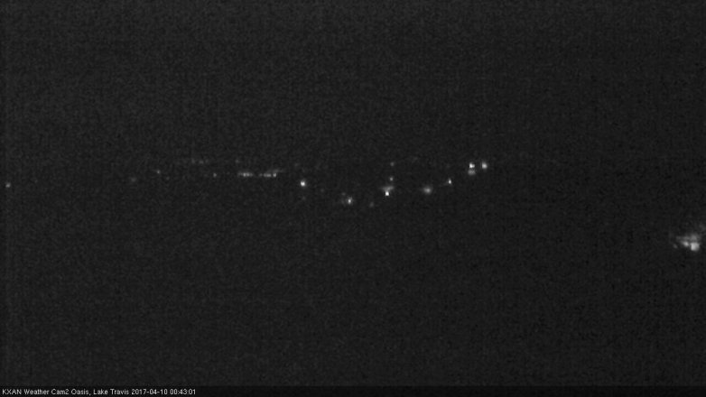 Lake Travis webcam, April 9, 2017 11:50 PM CT