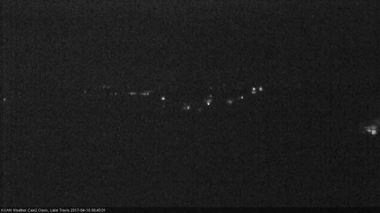 Lake Travis webcam, April 9, 2017 11:55 PM CT