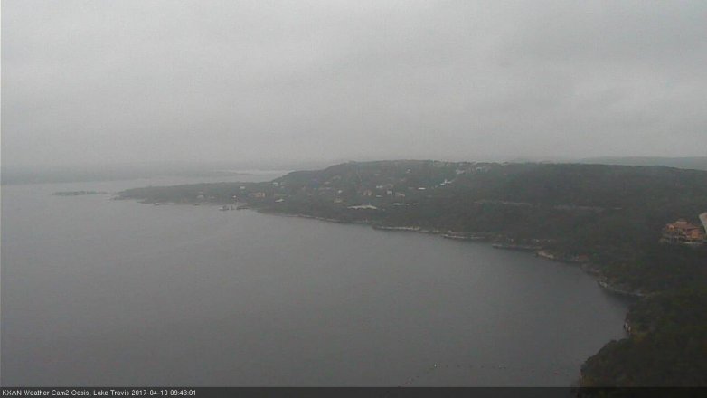 Lake Travis webcam, April 10, 2017 9:00 AM CT